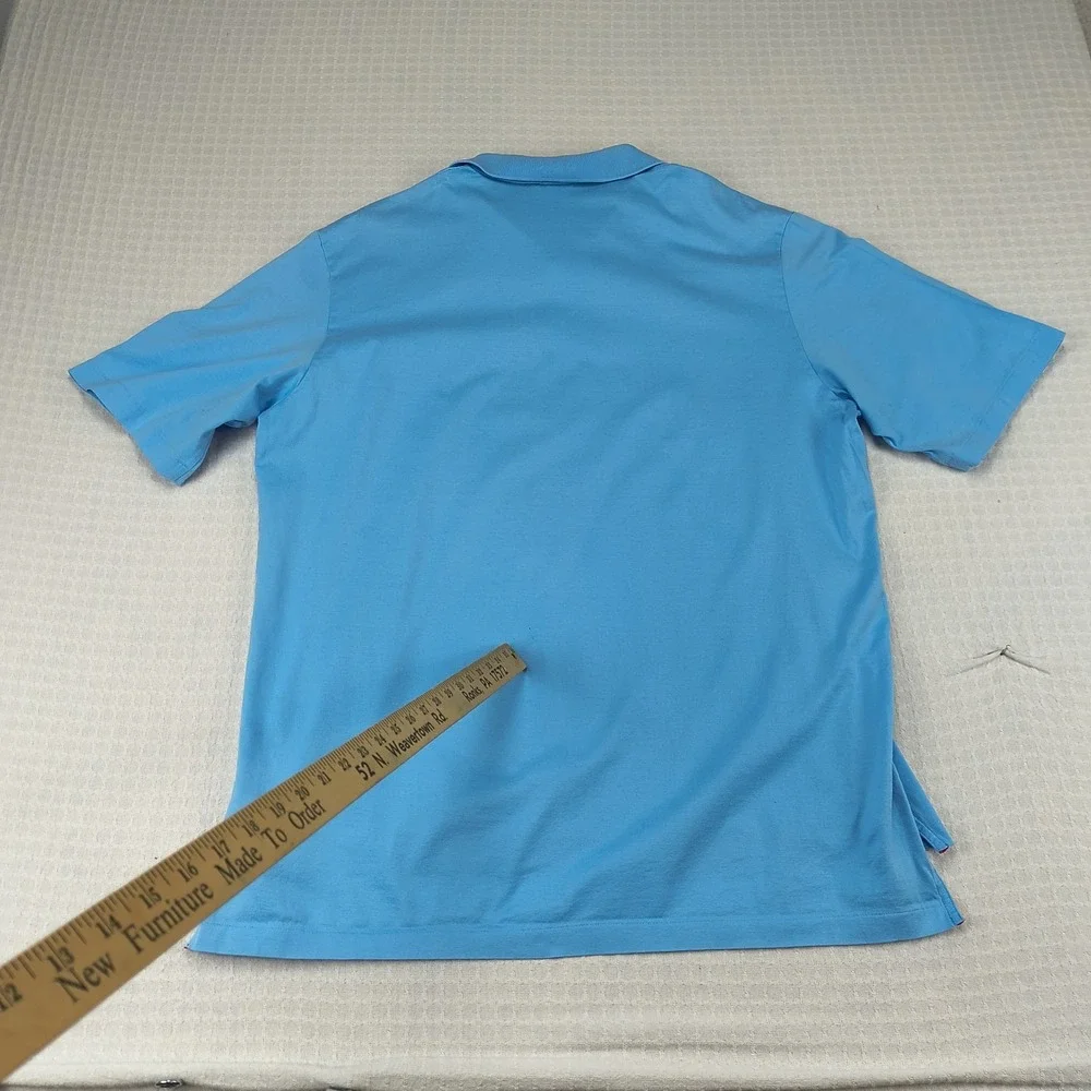 Polo Golf Ralph Lauren Mens‎ L Large Blue Pima Cotton Short Sleeve Polo Shirt